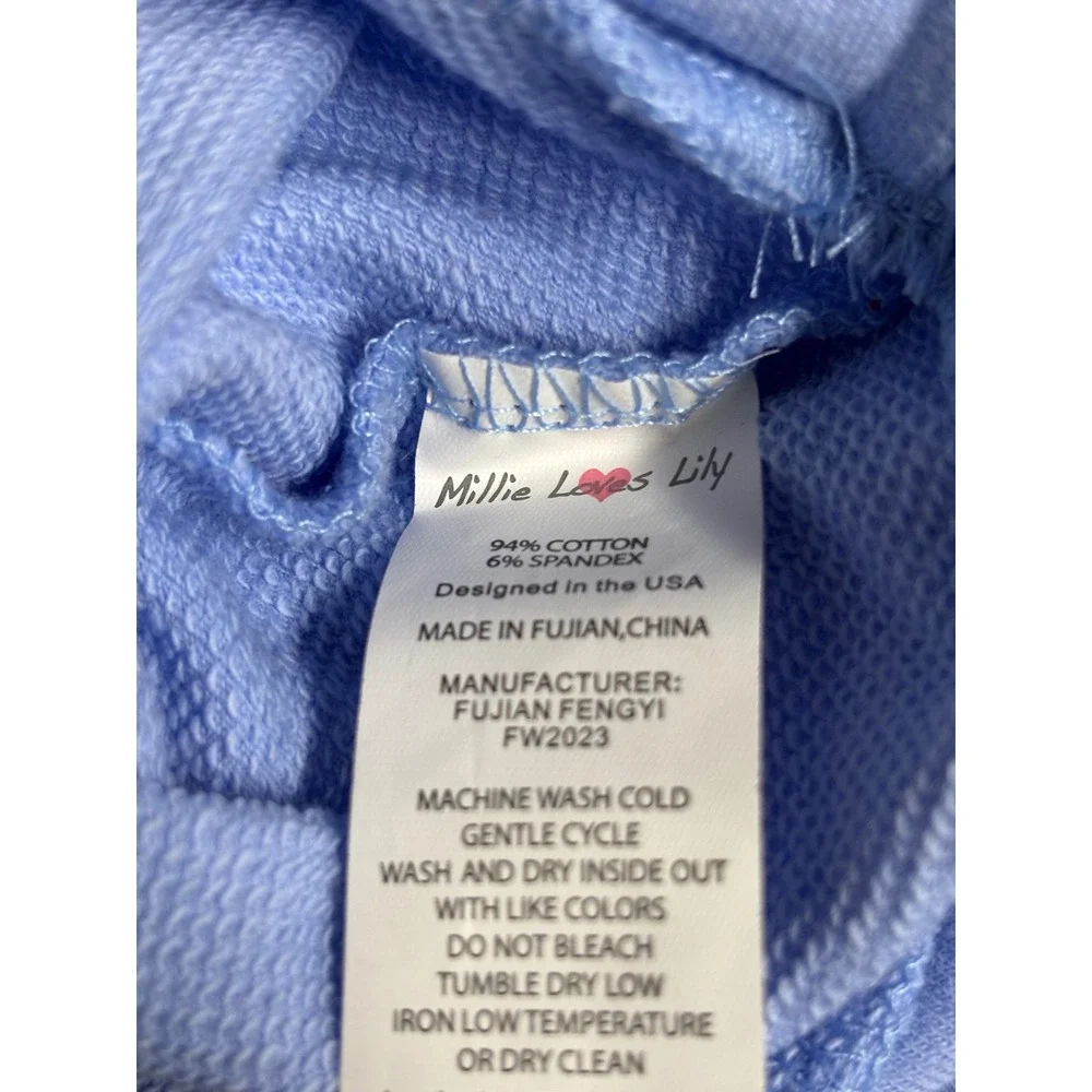 Millie Loves Lily NWT Girls‎ 2T Blue Santa Skirt Pants Set Sweatshirt